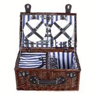 Plus récent Toile Fourre-Tout Isolé Pain Fruits Panier Pique-Nique En Osier Paniers Ensemble