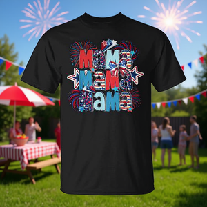T-shirt da donna American Mama 4th Of July Patriotic Mom - Product Image 3