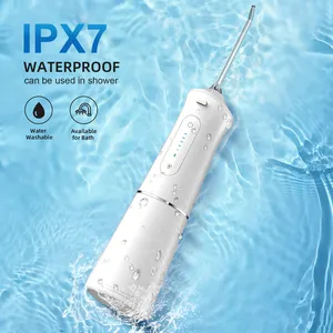 Portable 5 Modes 390ml Tank Water Flossers Rechargeable Teeth Cleaning Cordless Dental Oral Irrigator With 4 Water Tips