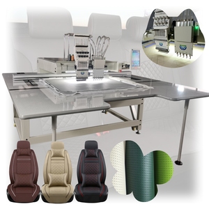 Machine de fabrication de sièges de voiture en cuir avec broderie et perforation - Product Image 1