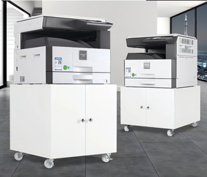 משרד מסחרי רהיטים מדפסת מעמד אחסון ארון עם גלגלים נייד 2 דלתות מדפסת הגשה ארון - Product Image 6