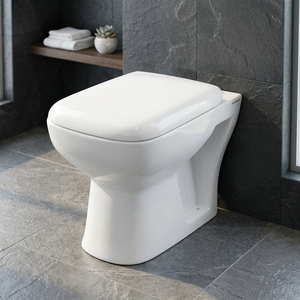 โถสุขภัณฑ์แบบตั้งพื้นทรงยุโรป รุ่น EWC S Trap แบบอินเดีย - Product Image 4