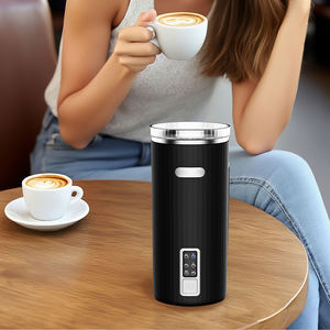 8.5oz/250ml 식품 등급 핫 & 콜드 폼 메이커 올인원 다기능 전기 우유 거품기 온도 제어 - Product Image 1