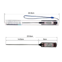 Termometer Dapur Pengukur Suhu Minyak Makanan Termometer Daging Termometer BBQ Termometer Digital Pintar TP101