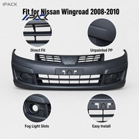 Pour Nissan Wingroad G11 2008-2010, Cache de pare-chocs avant pré-lifting JY12 NY12 PP Noir apprêté OEM F2022-CV00A Vente en gros uniquement