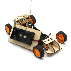 Kit de voiture télécommandée en bois, jouet éducatif scientifique DIY pour enfants de 7 à 9 ans - Product Image 3