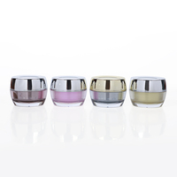 Cosmétique personnalisé 30ml 50ml Plastique Pp abs ms Pot vide avec couvercle Disque bouchon à vis Conteneur d'emballage de bouteille de crème pour le visage et les yeux