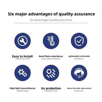 Tôles de toiture trapézoïdales ondulées en PRV résistantes à la chaleur pour appartements et hôtels - Services de pliage et de découpe disponibles