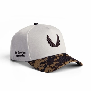 Gorra de Béisbol Personalizada con Estructura en A, Logotipo Bordado en 3D, 5 Paneles, 100% Poliéster, Dos Tonos, Estilo Camuflaje Vintage - Product Image 6