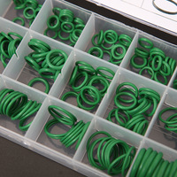 Kit de joints toriques et rondelles en caoutchouc EPDM/NBR Hustech, modèle standard, 270 pièces, vert, 18 tailles, durable, pour usage industriel et climatisation