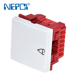 Fabricant NEPCI 45x45mm module d'interrupteur de sonnette de porte électrique XJY-<span class=keywords><strong>QB</strong></span>-<span class=keywords><strong>08</strong></span> 250V/10A sonnette d'appel interrupteur à bascule électrique contact momentané - Product Image 1
