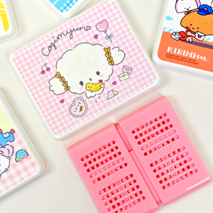 Kawaii Cartoon Plastic Storage Box with Lid <strong>Foldable</strong> <strong>Basket</strong> for Kids Toys Stationery Organizer - Product Image 3