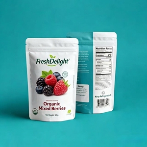 Bolsas <span class=keywords><strong>de</strong></span> Plástico Doypack Personalizadas para <span class=keywords><strong>Alimentos</strong></span>, Impresión por Grabado, 120g 200g, Bolsa con Cierre Ziplock, Empaque Vertical para <span class=keywords><strong>Alimentos</strong></span> - Product Image 2