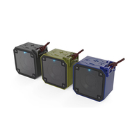 Cyboris 10W Haut-parleur de golf sans fil Blue Tooth Haut-parleur sans fil Tws Double couplage Haut-parleur avec micro Mini Boombox Bleu Noir Version