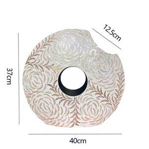 <span class=keywords><strong>Vaso</strong></span> unico di alta qualità in rilievo astratto toppa rotonda Wabi-sabi Design Shell <span class=keywords><strong>vaso</strong></span> <span class=keywords><strong>per</strong></span> la decorazione della casa - Product Image 3