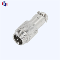 Connecteur circulaire M12 GX12 mâle pour câble, raccordement aviation, pour équipement de surveillance de véhicules, rallonge de câblage