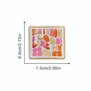 Western no non oggi ricamo Preppy Patch di ferro sul cappello Usa toppe di ferro per berretto da camionista - Product Image 2