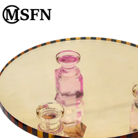 Table basse console en acrylique empilable, pilier en cristal coloré, élégante, artistique, durable, moderne, pour hôtel et salon