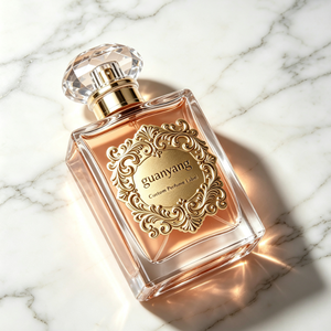 Etichetta Adesiva Vintage Dorata con Rilievi per Profumo, Decalcomania Personalizzata per Bottiglie di Fragranze Femminili - Product Image 1