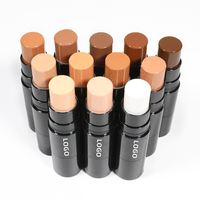 Eco'chaîne — bâton correcteur de maquillage pour le visage, bâton de Contour, bronzant, faible quantité minimale de commande, couverture complète, étiquette privée, fond de teint Vegan
