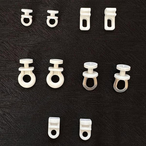 KBR-Glissières à <span class=keywords><strong>rideau</strong></span> en <span class=keywords><strong>plastique</strong></span> nano blanc, glissières sans effort, <span class=keywords><strong>pour</strong></span> fenêtre, baptême, style romain - Product Image 2