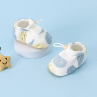 Chaussures à semelle souple pour bébé, antidérapantes, chaussons pour nourrissons, baskets à imprimé floral pour tout-petits, pour le printemps et l'automne