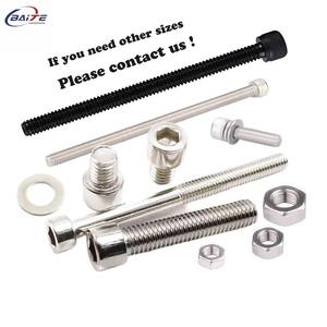 Thép không gỉ DIN 912 A2 70 A4-80 M2 M8 M12 Allen Hexagon Hex ổ cắm đầu Nắp vít din912 304 316 allen key Bolt vít - Product Image 3