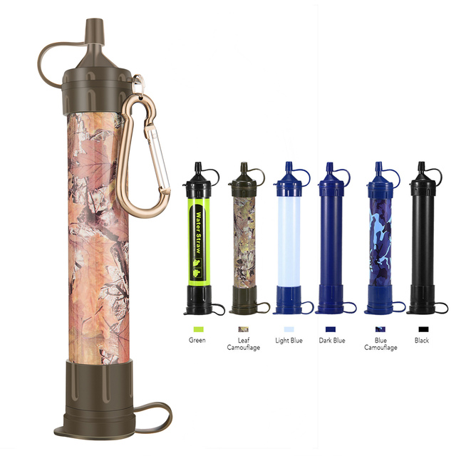 Outdoor Water Filter Straw Portable Personal Emergency Water Filter Filtration Purifier for Straw Camping Hiking