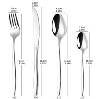 Ensemble de couverts de luxe de haute qualité pour mariage, 4 pièces, ensemble de couverts en acier inoxydable pour restaurant, hôtel