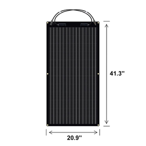 Panel Solar Flexible Negro de 100 Vatios de Alta Calidad, Personalizado por OEM Profesional - Product Image 3