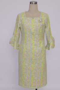 Vestidos Casuales Elegantes de Poliéster de Lujo Premium con Estampado Floral para Mujer, Vestido de Iglesia de Talla Grande con Spandex - Product Image 6