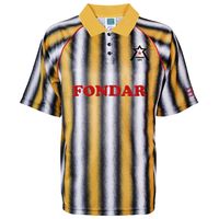 Camiseta de Fútbol Retro Personalizada del Burnley 1994, Edición Wembley Visitante, para Hombre, Amarilla con Rayas Negras, Cuello Polo Clásico, Fabricada por OEM