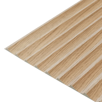 Panneau mural flexible rainuré en placage de noyer, bois naturel