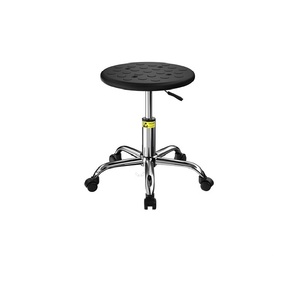 Tabouret pivotant antistatique ESD de haute qualité avec assise texturée en PU et pieds fixes, <span class=keywords><strong>chaise</strong></span> de laboratoire pour la biologie, l'industrie pharmaceutique et l'ameublement <span class=keywords><strong>d</strong></span>'atelier - Product Image 5