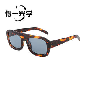Square <b>Sunglasses</b> Black PC Frame UV400 Women's Eyewear - Product Image 2