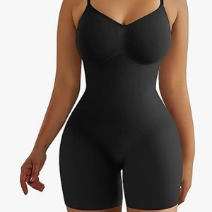 Faja Moldeadora de Nylon sin Costuras Estilo Europeo-Americano, la Más Vendida, para Yoga y Postparto, Levantamiento de Glúteos, Control Abdominal, Sin Espalda, de Una Pieza - Product Image 1