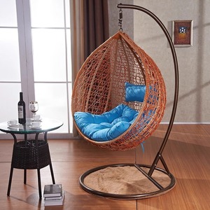 Sedia a Dondolo Sospesa in Acciaio, Design Minimalista in Acciaio al Carbonio, Arredamento <span class=keywords><strong>da</strong></span> <span class=keywords><strong>Esterno</strong></span> per Balcone e Cortile, Poltrona di Dimensioni Standard - Product Image 1