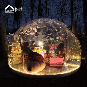 Dôme à bulles transparent, maison préfabriquée en capsule pour 2 à 10 personnes, lucarne transparente, tente igloo, quatre saisons, imperméable, résistant au vent - Product Image 6
