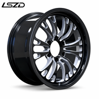 Jantes tout-terrain LSDZ 18x8.5 Flow Formed 6x139.7 en alliage noir usiné pour Toyota Hilux Prado Ford Ranger