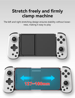 Manette de jeu mobile sans fil D6 extensible |   Accessoires de jeu vidéo pour téléphone, joystick, manette, poignée pour Android, IOS, PC