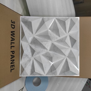 Nhà máy trực tiếp 3D tấm đá cẩm thạch PVC Tấm tường thiết kế hiện đại vật liệu xây dựng dễ dàng để làm sạch không thấm nước và cách âm trang trí - Product Image 2