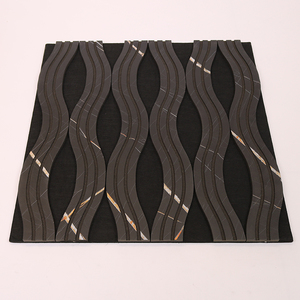 Panneau acoustique en bois massif à rainures irrégulières modernes pour entrepôts et zones à fort trafic avec isolation phonique et absorption acoustique - Product Image 1