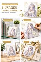 Planche Shikishi Anime Personnalisée, Faible MOQ, Petites Séries, Planche Artistique à Feuille d'Or, Affichage Holographique de Collection