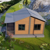 WinFair Maison mobile de luxe modulaire à prix raisonnable, conteneur de 40 pieds avec toit triangulaire, pour logement d'urgence en cas de catastrophe