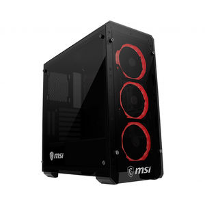 <span class=keywords><strong>MSI</strong></span> <span class=keywords><strong>MAG</strong></span> PYLON Mid Tower Gaming Computer Case with RGB Fan Support Install 240mm Water Cooler - Product Image 1