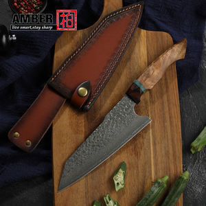 Nuevo Diseño, Cuchillo Kiritsuke Damasco Hecho a Mano de 67 Capas, Patrón Martillado con Acabado Ácido, con Cómodo Empuñadura Arqueada de Madera Dura - Product Image 2