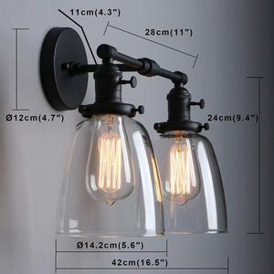 Luminaires <span class=keywords><strong>de</strong></span> vanité <span class=keywords><strong>de</strong></span> <span class=keywords><strong>salle</strong></span> <span class=keywords><strong>de</strong></span> <span class=keywords><strong>bain</strong></span> <span class=keywords><strong>Vintage</strong></span> noir sur <span class=keywords><strong>miroir</strong></span> verre Globe <span class=keywords><strong>applique</strong></span> 2 lumières vanité lumière pour <span class=keywords><strong>salle</strong></span> <span class=keywords><strong>de</strong></span> <span class=keywords><strong>bain</strong></span> - Product Image 5