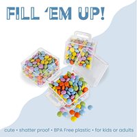 Boîte à bonbons en acrylique transparente en forme de valise, personnalisée et fabriquée à la main en Chine, avec impression sérigraphique, logo personnalisé et revêtement UV pour mariage et fête