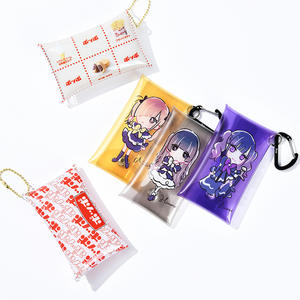 Sac d'emballage en PVC transparent personnalisable avec logo personnalisé, avec fond à pression, pochette pour emballage cadeau, sac à crochet - Product Image 1