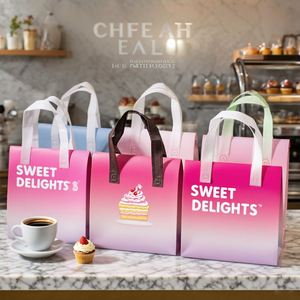 Ice Takeaway Custom Logo Disposable Aluminum Foil Non Woven <b>Cooler</b> Bag Small Cold Hot Drinks Food Delivery Thermal Insulated Bag - Product Image 1